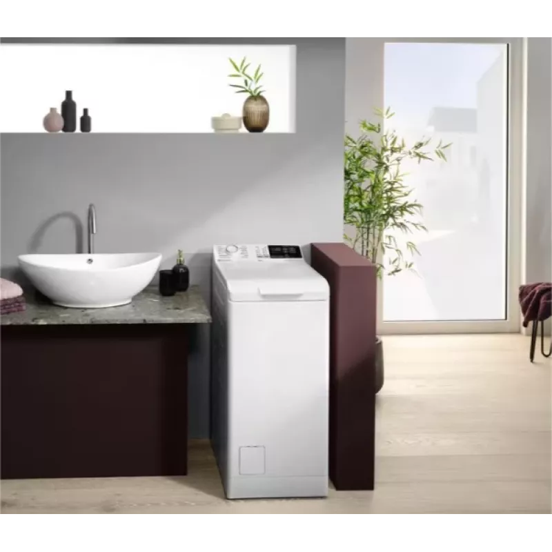 Augšējās ielādes veļas mašīna Electrolux EW6TN4062P, 6 kg, 1000 apgr./min, 40 L ciklā, 890x400x600 mm, balta