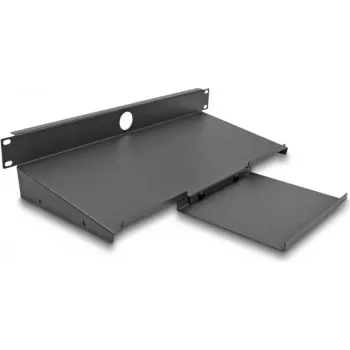 Tastatūras paliktnis DeLOCK 66749 Tērauda pelēks 19 collu 483 mm dziļums 221 mm platums