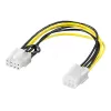 Wentronic Goobay iekšējais datora barošanas kabelis - PCI Express 6-pin ligzda > PCI Express 8-pin ligzda (93635)