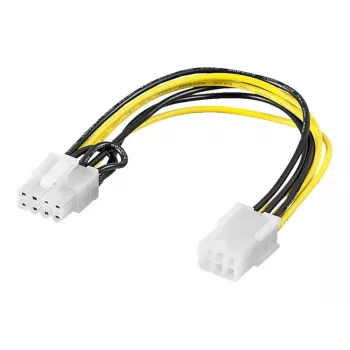 Wentronic Goobay iekšējais datora barošanas kabelis - PCI Express 6-pin ligzda > PCI Express 8-pin ligzda (93635)