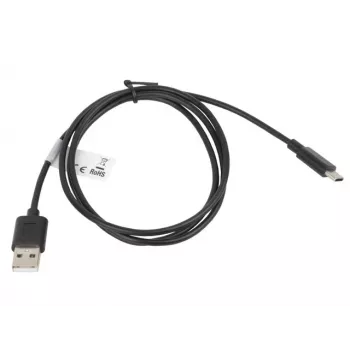 Kabelis Lanberg CA-USBO-10CC-0010-BK (USB 2.0 vīrietis - USB 2.0, USB, Type C vīrietis, 1m, Melns) (CA-USBO-10CC-0010-BK)