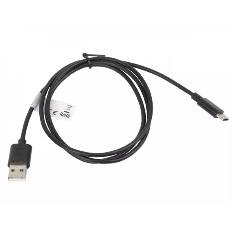 Kabelis Lanberg CA-USBO-10CC-0010-BK (USB 2.0 vīrietis - USB 2.0, USB, Type C vīrietis, 1m, Melns) (CA-USBO-10CC-0010-BK)