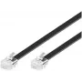 Telefona kabelis Microconnect MPK106B RJ12 RJ12 6 m Melns
