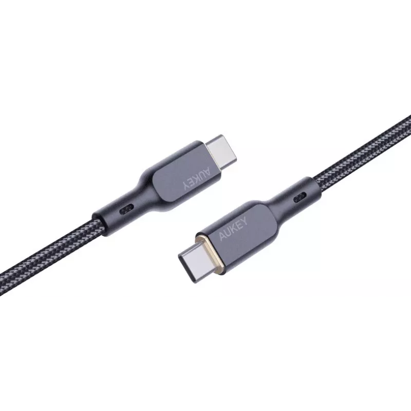 AUKEY CB-KCC101 Nylon kabelis USB-C - USB-C 1m