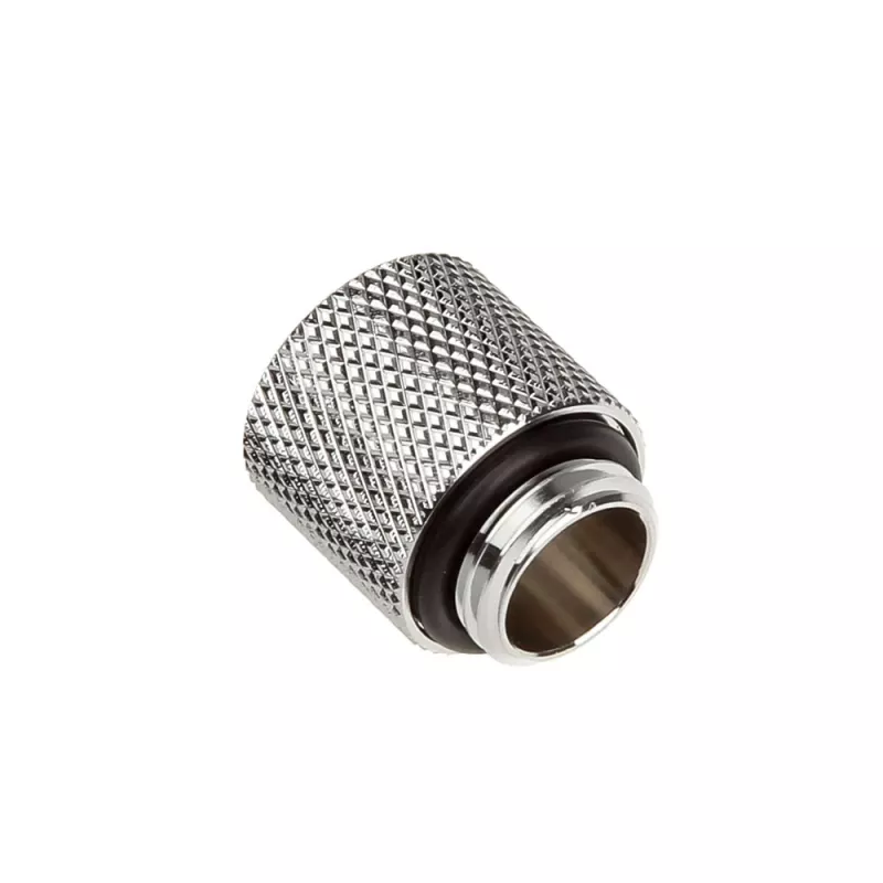 Bitspower adapteris G1/4 collas ārējā vītne – G1/4 collas iekšējā vītne, 15 mm, spīdīgi sudraba
