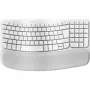 Logitech Ergo Series Wave Keys for Mac - tastatūra - bezvadu - Bluetooth LE - AZERTY - franču - gandrīz balts (920-012406)