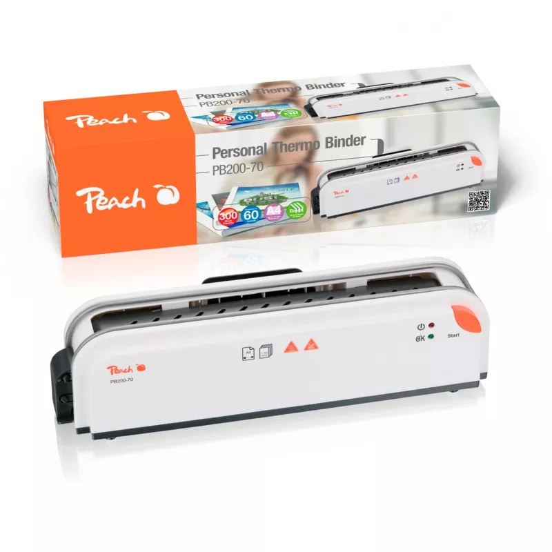 Peach PB200-70 termiskā iesiešanas iekārta 60 s 300 loksnes Balta