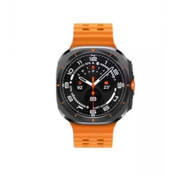 Samsung Galaxy Watch Ultra 3,81 cm (1,5 collu) AMOLED 47 mm Digitāls 480 x 480 pikseļi Skārienekrāns 4G Pelēks, Titāns Wi-Fi GPS (satelīts)