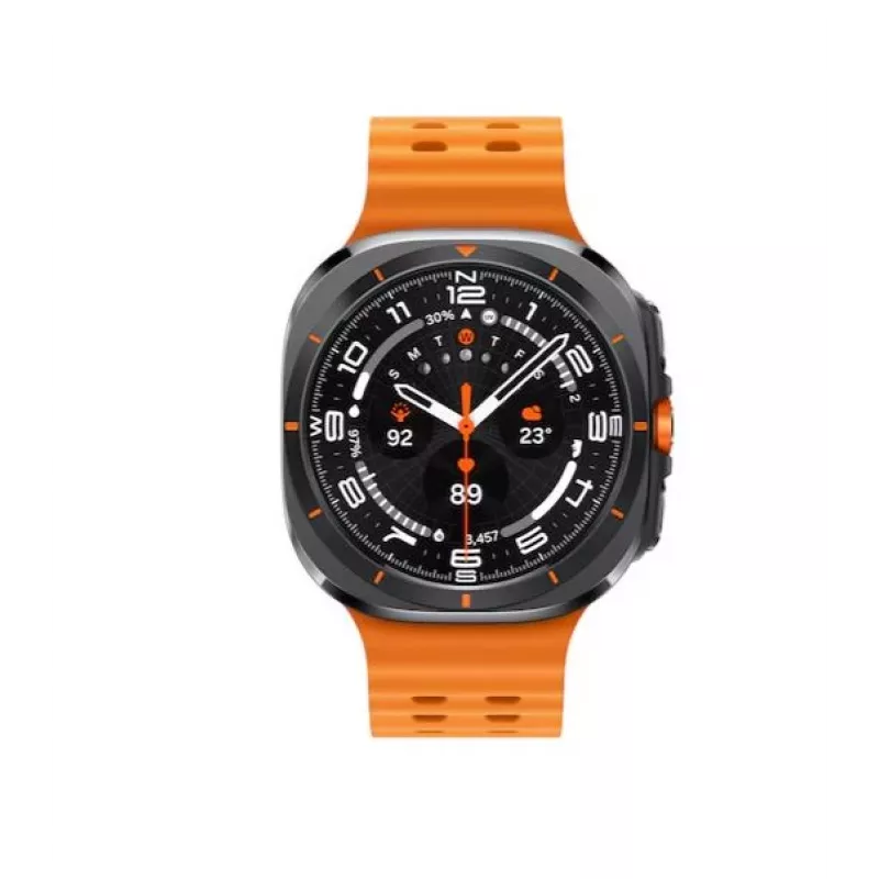 Samsung Galaxy Watch Ultra 3,81 cm (1,5 collu) AMOLED 47 mm Digitāls 480 x 480 pikseļi Skārienekrāns 4G Pelēks, Titāns Wi-Fi GPS (satelīts)