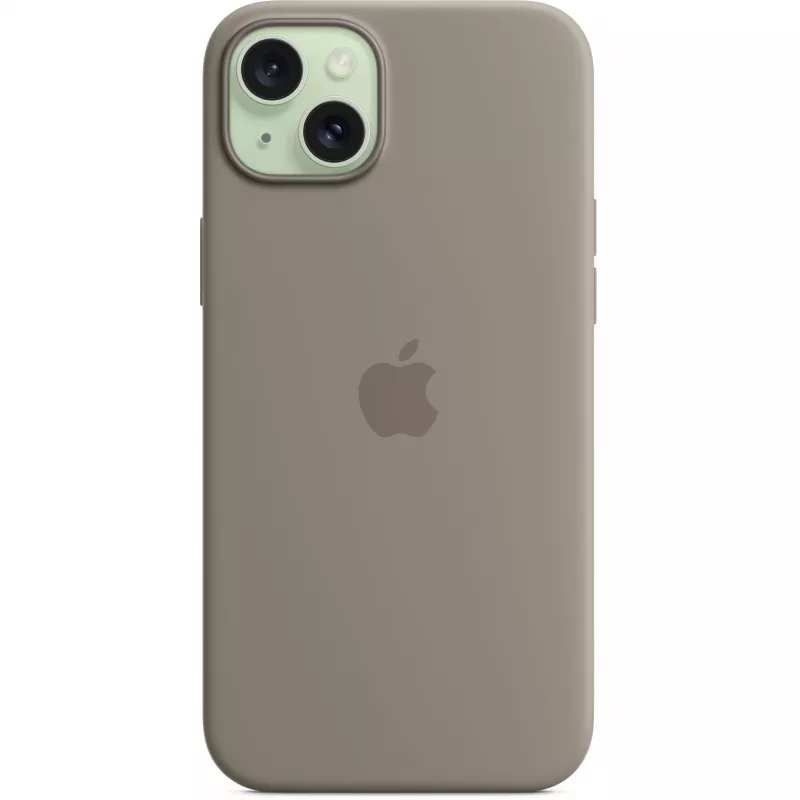 Apple iPhone 15 Plus silikona maciņš ar MagSafe, māla krāsā