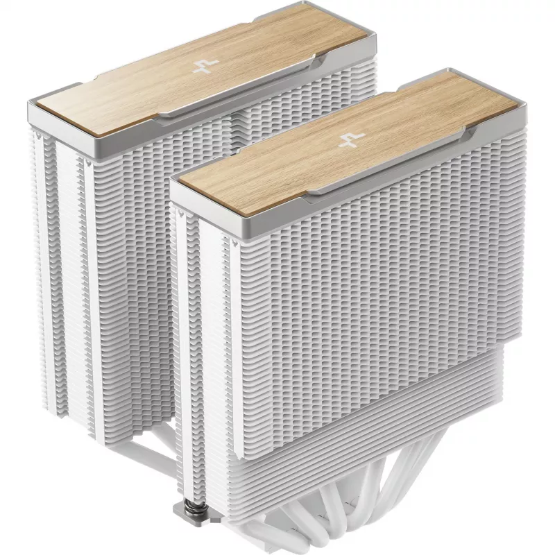 DeepCool AK620 G2 WH procesora gaisa dzesētājs, 120 mm ventilators, atbalsta LGA1700/1200/115x un AM4/AM5, balts