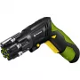 Bezvada skrūvgriezis Fieldmann FDS10102A — 3,6 V Li‑Ion, 1300 mAh, 180 apgr./min, 4 Nm, 6 griezes momenta līmeņi, LED