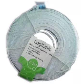 Tīkla kabelis LogiLink CAT5e UTP RJ-45 15m Balts
