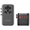 Lādētājs Vention FJGB0 100W GaN ar 3× USB-C un 1× USB-A, melns