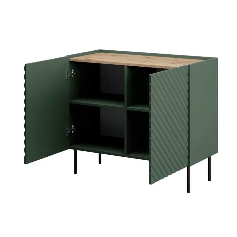 2D kumode ONDA 98x45xH85 zaļš