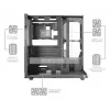 PC Midi Tower Case TACENS Mars Gaming MC-INFINIOLITE, Melns, Rūdīts stikls, atbalsta ATX/Micro-ATX/Mini-ITX, 120 mm ventilatori