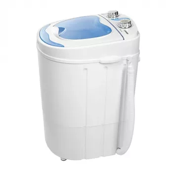 Augšas ielādes veļas mašīna Mesko MS 8053 — 3 kg ietilpība, 360×370×530 mm, zila/balta