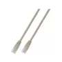 EFB-Elektronik RJ45 komutācijas kabelis Cat.6 U/UTP PVC CCA pelēks 3m