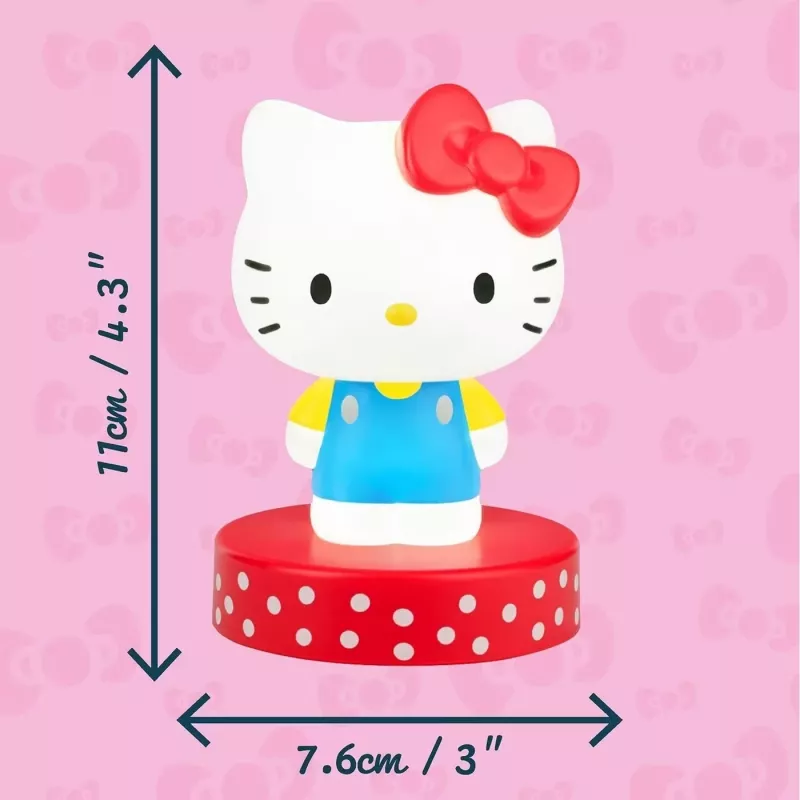Galda lampa Paladone Hello Kitty Icon Light — dekoratīva LED ikonu lampa, kompakta naktslampa