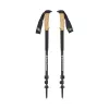 Melns Diamond Alpine Carbon Cork pārgājiena nūja Unisex teleskopiska