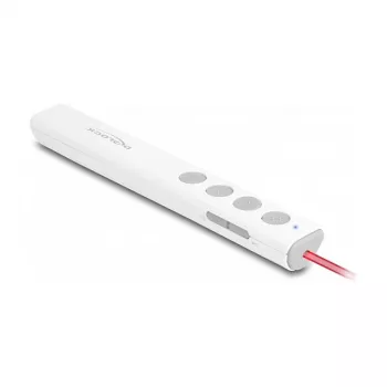 DeLOCK USB lāzera prezentētājs balts Bezvadu USB RF nano uztvērējs