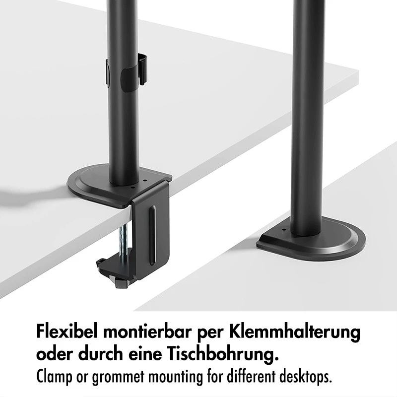 Monitora stiprinājums 17-32, maks. 9 kg, melns