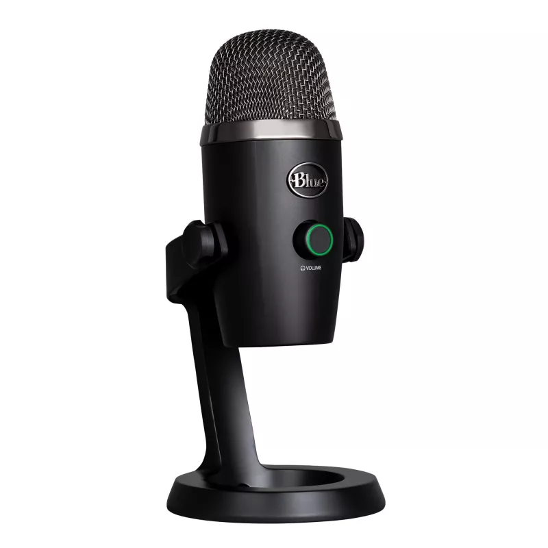 Logitech Yeti Nano, galda mikrofons, 20 - 20000 Hz, 0,5%, 24 biti, 48 kHz, 4,5 mV/Pa