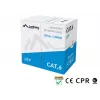 LANBERG tīkla kabelis Cat6 U/UTP LCU6-11CU-0305-S, 305 m, 23 AWG, pelēks, HDPE apvalks