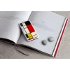 Viedtālruņa maciņš iKins iPhone XR Mondrian balta — aizsargājošs cietais aizmugurējais vāciņš