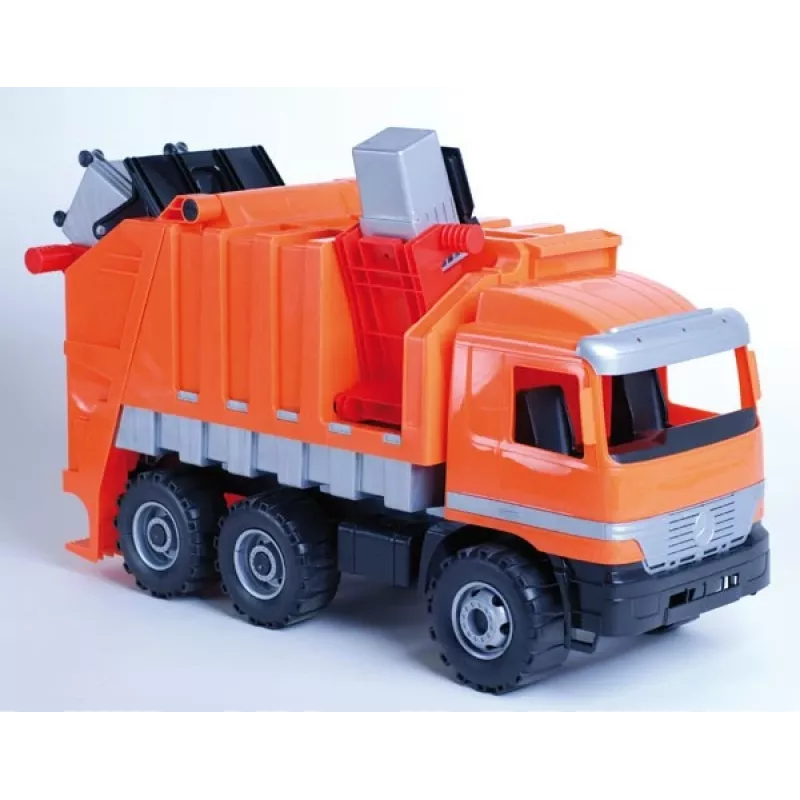 Rotaļu atkritumu mašīna Lena Mercedes ZL-02026, 70 cm garums, mehānisks rotaļu transportlīdzeklis