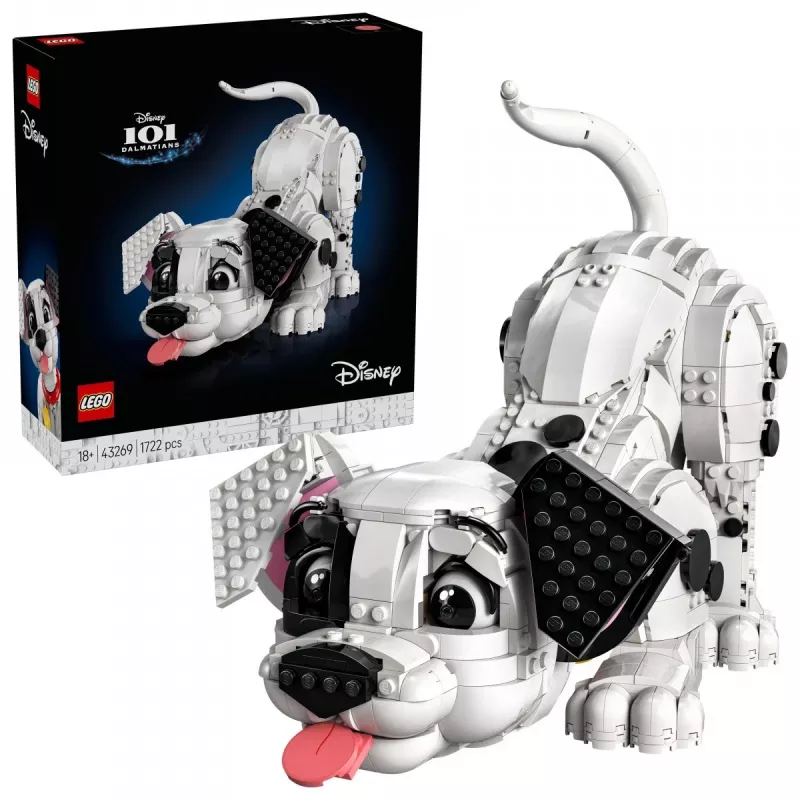 LEGO Disney 43269 101 dalmāciešu kucēnu kolekcionējams būvkomplekts — 1722 detaļas, 220 mm augstums, 18+