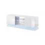 TV cabinet cama meble QIU 160 — MDF balta gloss, 1600×420×570 mm
