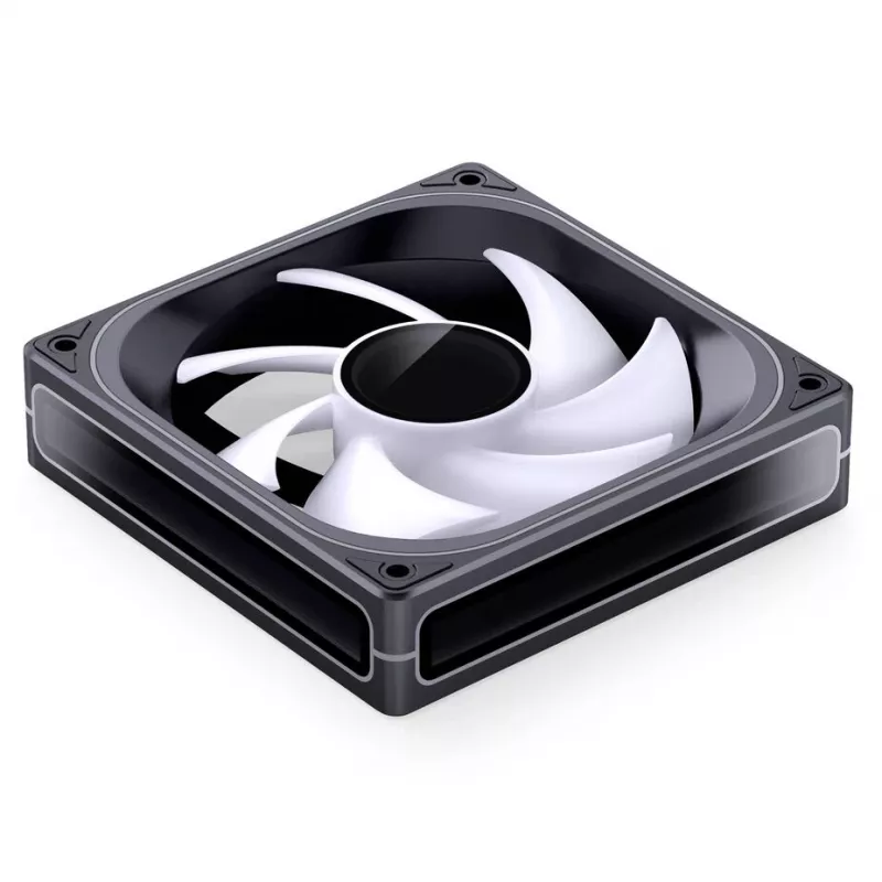 120 mm ARGB PWM korpusa ventilators Jonsbo ZB-120 melns, PWM kontrole, ARGB apgaismojums