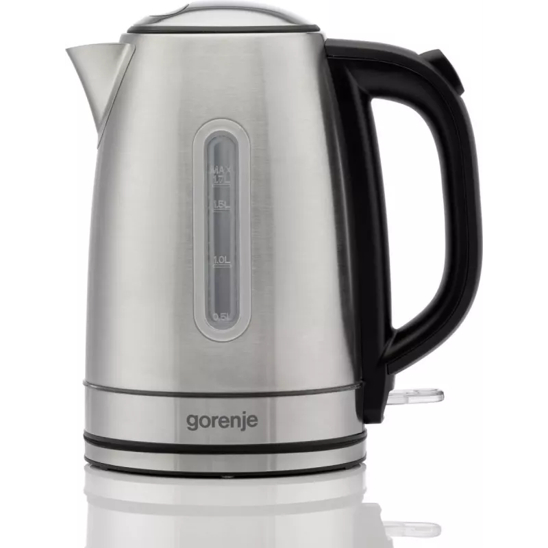 Gorenje Tējkanna | K17DS | Elektriskā | 2200 W | 1,7 L | Nerūsējošais tērauds | 360° grozāma pamatne | Nerūsējošais tērauds