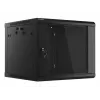Sienas skapis LANBERG 9U 19 collu WF01-6609-10B, 600×600×507 mm, 60 kg, IP20, melns