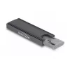 SSD korpuss DeLOCK External USB Type-C Combo Enclosure M.2 NVMe PCIe vai SATA SSD, bez instrumentiem