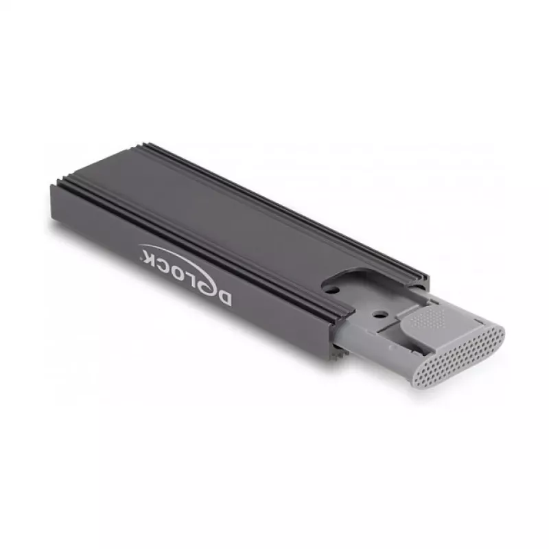 SSD korpuss DeLOCK External USB Type-C Combo Enclosure M.2 NVMe PCIe vai SATA SSD, bez instrumentiem