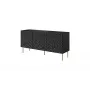Chest cabinet cama meble HOLE 152x42.5x74.5 cm matte Melns, particle board, 16 mm frame