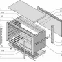 SCHROFF komplekta korpuss, EMV ekranēts - PROPAC PRO korpuss. 3HE 84TE 266T (24576109)