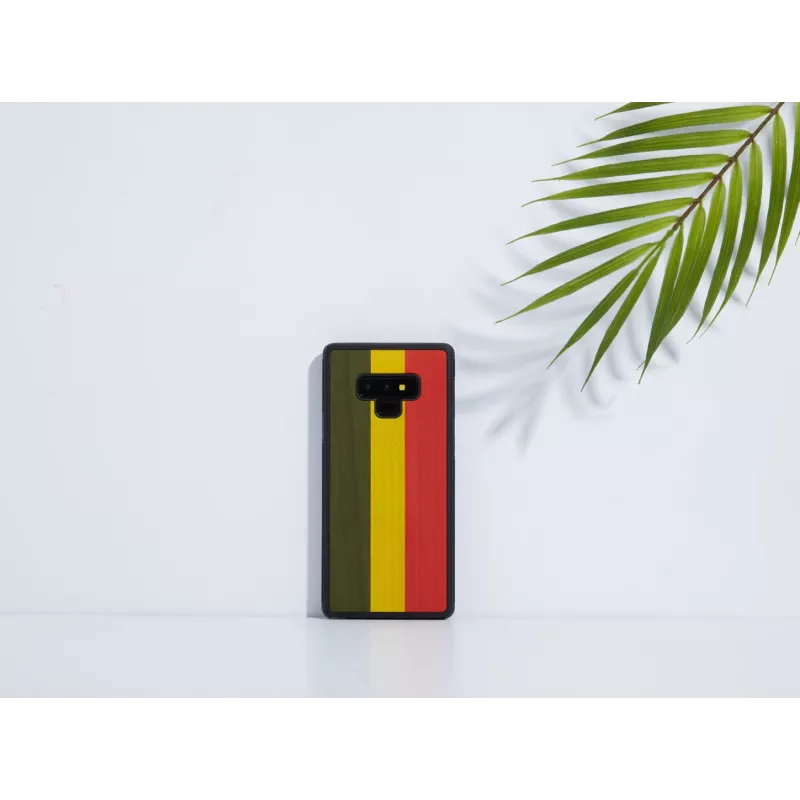 Viedtālruņa maciņš man and wood Samsung Galaxy Note 9 — Reggae Melns aizsargvāciņš