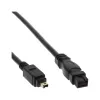 FireWire 400 uz 800 kabelis InLine 34901 1m vīriešu/vīriešu melns