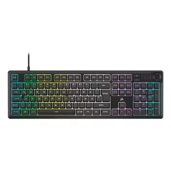 Corsair K55 CORE RGB tastatūra spēlēm USB QWERTZ vācu valodā melna