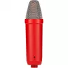 Studijas kondensatora mikrofons RØDE NT1 Signature Red — kardioīds, 20–20000 Hz, -32 dB jutība, XLR (3 kontaktu), 313 g