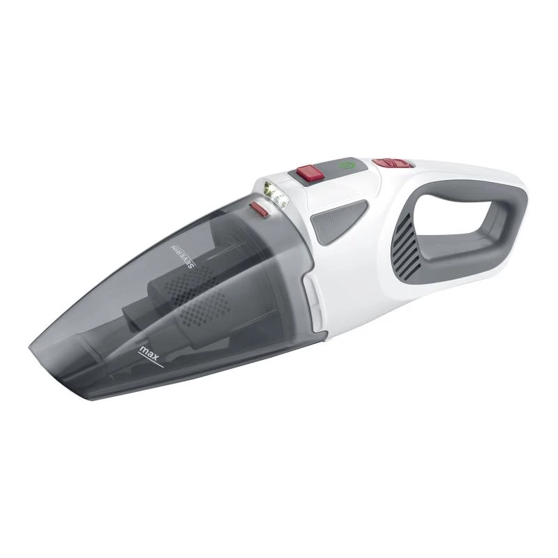 Severin HV 7146 rokas putekļsūcējs/elektriskā slota Akumulators Sausā un mitrā tīrīšana UltraFine 120 W Pelēka, Sarkana, Balta 2,2 Ah