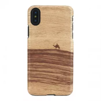 Telefona maciņš MAN&WOOD iPhone X/XS — terra Melns, aizsargājošs aizmugurējais vāciņš