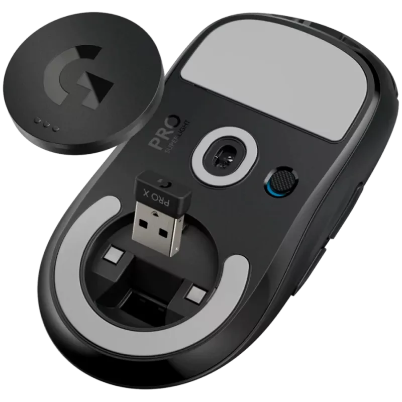 LOGITECH G PRO X SUPERLIGHT 2c kompakta bezvadu spēļu pele - MELNA - 2.4GHZ - EER2-933