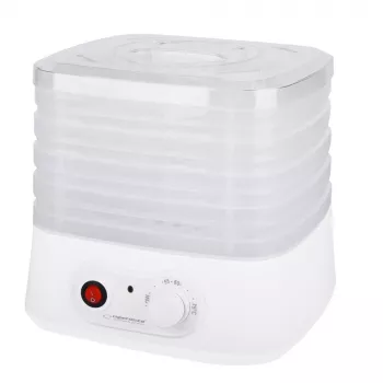 Esperanza EKD004 Pārtikas žāvētājs, caurspīdīgs, balts 250 W