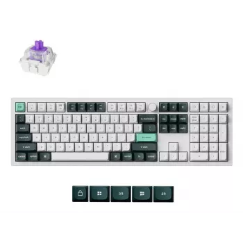 Mehāniskā tastatūra Keychron Q6 HE QMK ar Gateron Double‑Rail magnētiskajiem stabilizatoriem