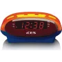 Pulksteņa radio Lenco ICR-210 Kids ar modinātāja funkciju, FM radio, bērniem draudzīgs dizains