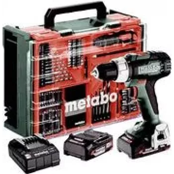 Skrūvgriezis in win METABO.SCREWDRIVER BS 18 L 60/26Nm ar 2x 2,0 Ah baterijām un 74 piederumiem maciņā